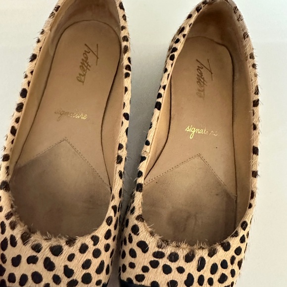 Trotters Pony hair Leather leopard ballet flats sz 8.5 - Picture 4 of 6